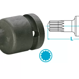 Atlas Copco-Bit socket for XZN-screws