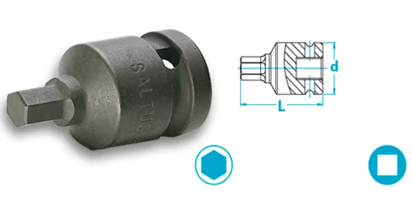 Atlas Copco-Bit socket for inhex screws