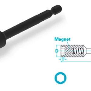 Atlas Copco-Nut setter with spring-mounted magnet