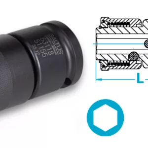 Atlas Copco-Quick change adapter with hexagonal output