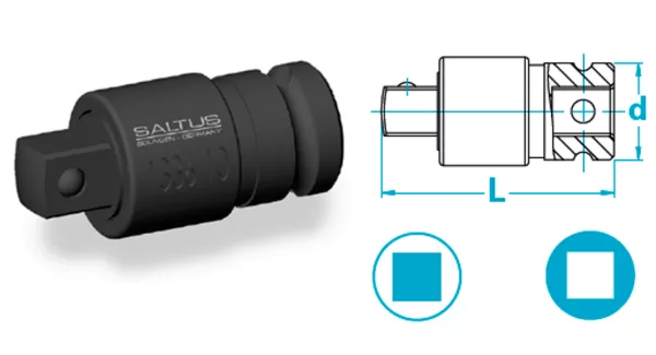 Atlas Copco-Quick change adapter with square output