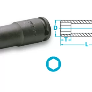 Atlas Copco- Socket, long version, thin walled
