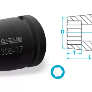 Atlas Copco- Socket, short version, Surface drive