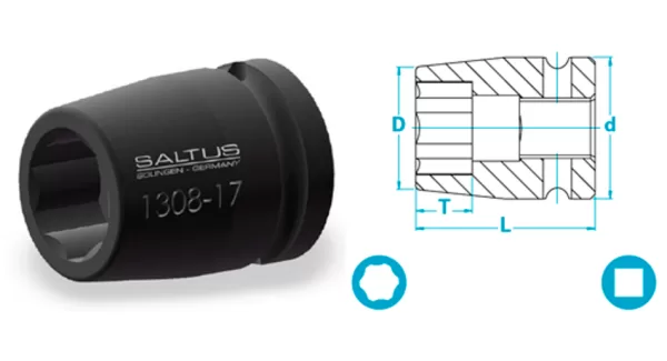 Atlas Copco- Socket, short version, Surface drive