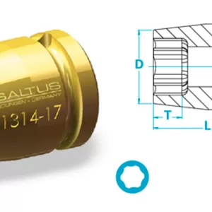 Atlas Copco-Socket, short version, Surface drive, longlife execution