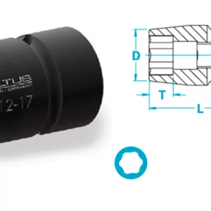 Atlas Copco-Socket, short version, Surface drive, guided input