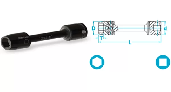 Atlas Copco-Universal socket, long version