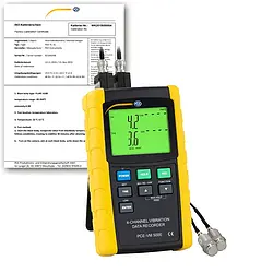 Vibration Meter PCE-VM 20-ICA incl. ISO Calibration Certificate
