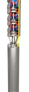 Byron Jackson SUBM submersible pumps with H2O water-filled motors