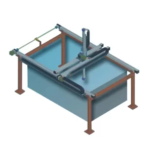 Parker Space Gantry Robots: Automated 3-Axis 'X/Y/Z' Room Gantry Handling Systems