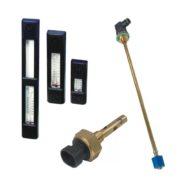 Parker Tank Accessories – Fluid Level / Temperature Gauges, Float and Capacitive Level Switches