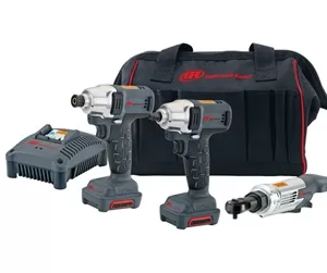 INGERSOLL RAND -W1130 Impact Wrench, W1110 Hex Impact Driver and R1120 Ratchet Combo Kit