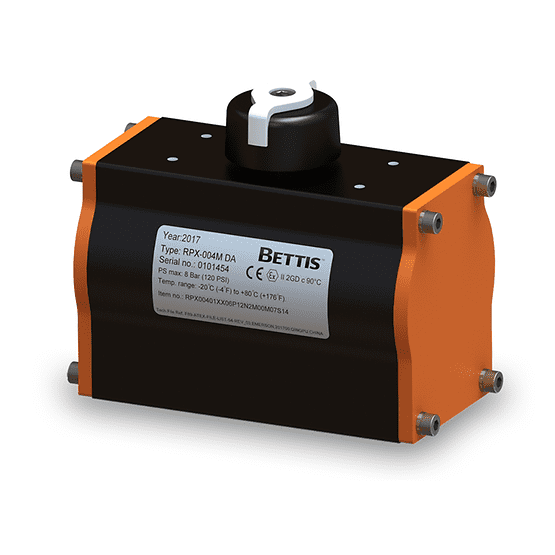 Bettis RPX-Series Rack and Pinion Pneumatic Valve Actuator