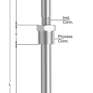 Tempsen R - 653 RTD with N/U/N & Straight Thermowell