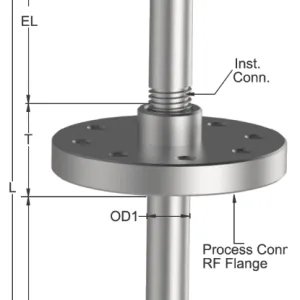 Tempsen R - 726 RTD with Nipple & Taper Thermowell