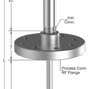 Tempsen R - 729 RTD with Nipple & Straight Thermowell