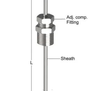 Tempsen R - 104 RTD With Head & Weld Pad