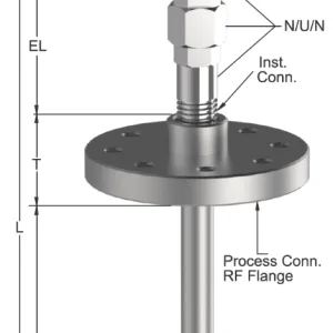 Tempsen T - 732 THERMOCOUPLE WITH N/U/N & STEPPED THERMOWELL