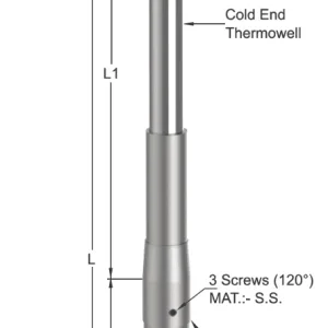 Tempsen T - 951 THERMOCOUPLE FOR MOLTEN ALUMINIUM (STRAIGHT)