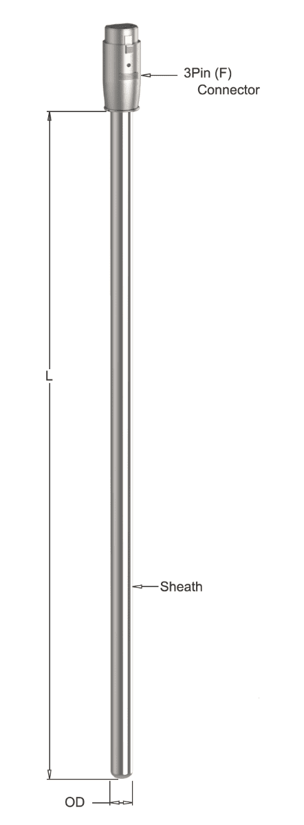 Tempsen T - 954 POT ROOM THERMOCOUPLE WITH CONNECTOR
