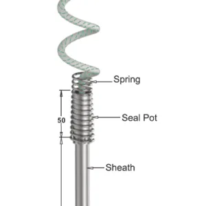 Tempsen T - 988 ULTRA HIGH TEMPERATURE THERMOCOUPLE WITH CABLE